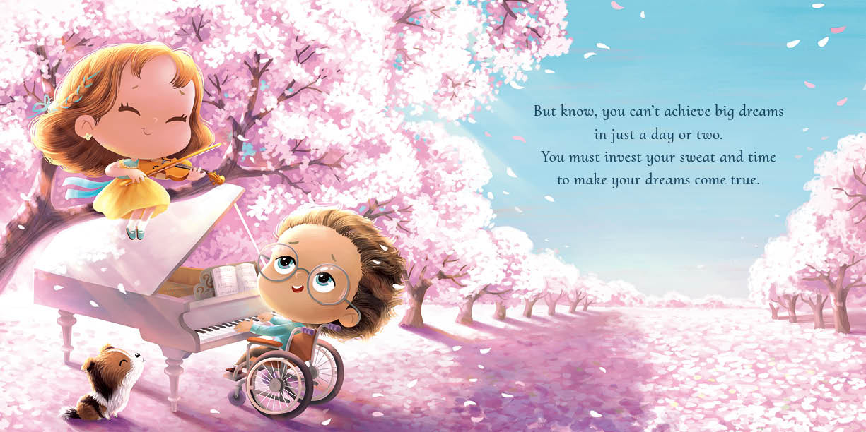 "Never Give Up On Your Dreams" Paperback