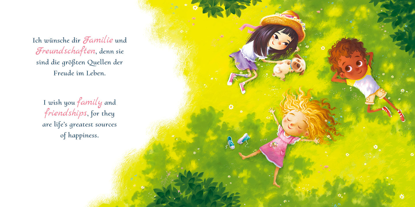 Meine Wünsche für Dich / I Wish You Happiness: German-English (10x10" Hardcover)