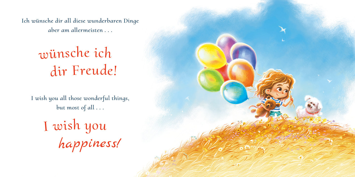 Meine Wünsche für Dich / I Wish You Happiness: German-English (10x10" Hardcover)